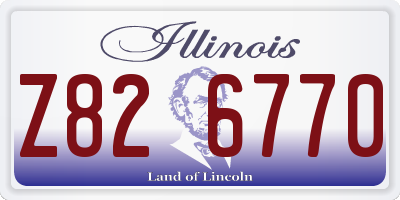 IL license plate Z826770