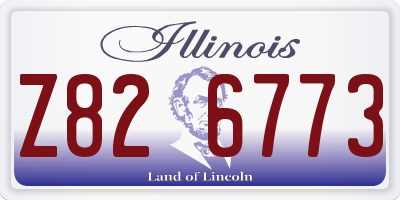 IL license plate Z826773