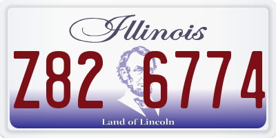 IL license plate Z826774