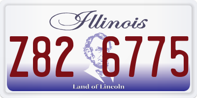 IL license plate Z826775