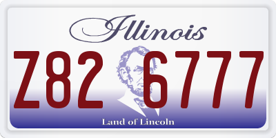 IL license plate Z826777
