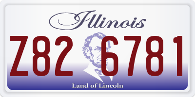 IL license plate Z826781