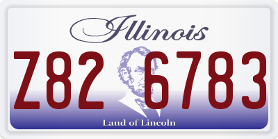 IL license plate Z826783