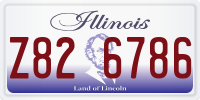 IL license plate Z826786