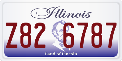 IL license plate Z826787