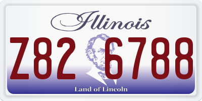 IL license plate Z826788