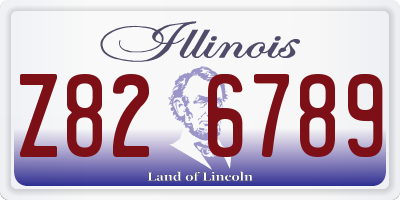 IL license plate Z826789