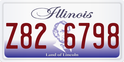 IL license plate Z826798