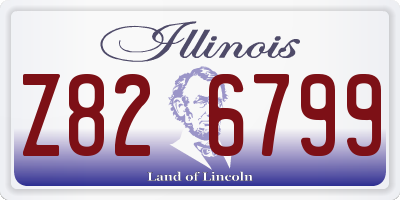 IL license plate Z826799