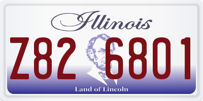 IL license plate Z826801