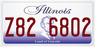 IL license plate Z826802