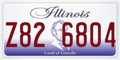 IL license plate Z826804