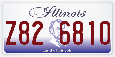 IL license plate Z826810