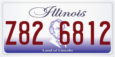 IL license plate Z826812