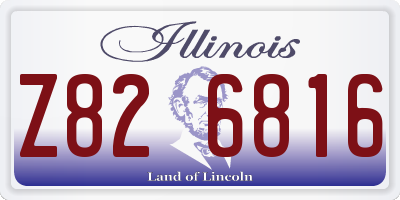 IL license plate Z826816
