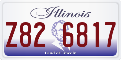 IL license plate Z826817