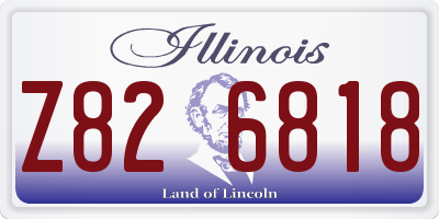 IL license plate Z826818