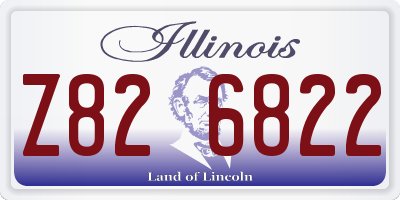 IL license plate Z826822