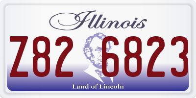IL license plate Z826823