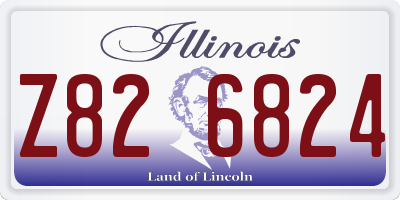 IL license plate Z826824