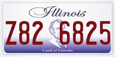 IL license plate Z826825