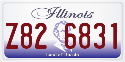 IL license plate Z826831