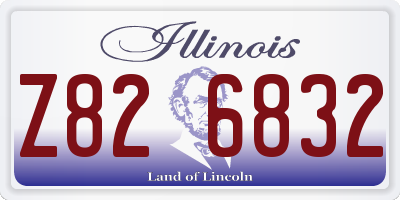 IL license plate Z826832