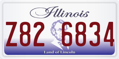 IL license plate Z826834