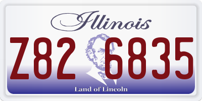 IL license plate Z826835