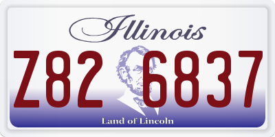 IL license plate Z826837