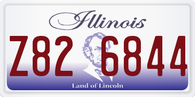 IL license plate Z826844