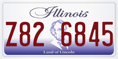 IL license plate Z826845