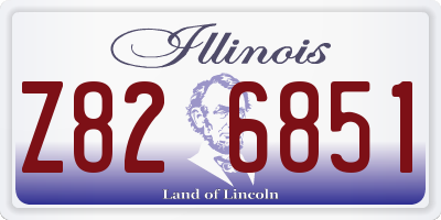 IL license plate Z826851