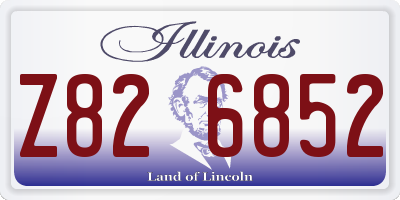 IL license plate Z826852