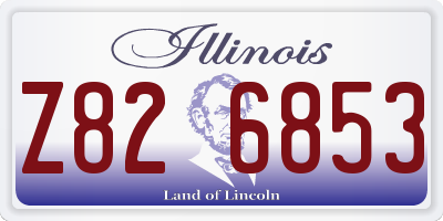 IL license plate Z826853