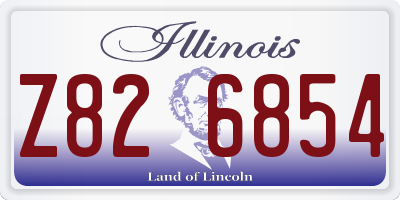IL license plate Z826854