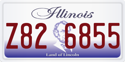 IL license plate Z826855