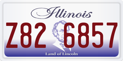 IL license plate Z826857
