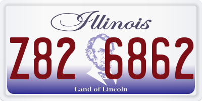 IL license plate Z826862
