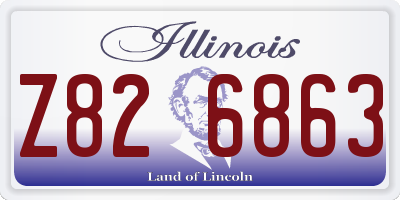 IL license plate Z826863