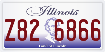 IL license plate Z826866