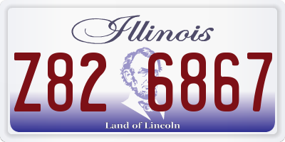 IL license plate Z826867