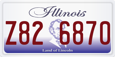 IL license plate Z826870