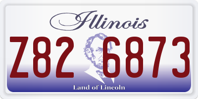 IL license plate Z826873