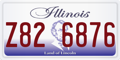 IL license plate Z826876