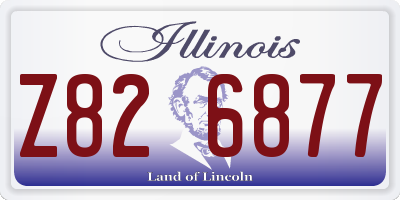 IL license plate Z826877