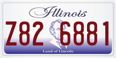 IL license plate Z826881