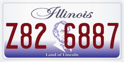 IL license plate Z826887