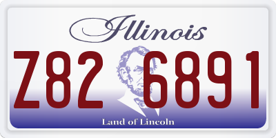 IL license plate Z826891