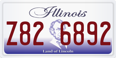 IL license plate Z826892